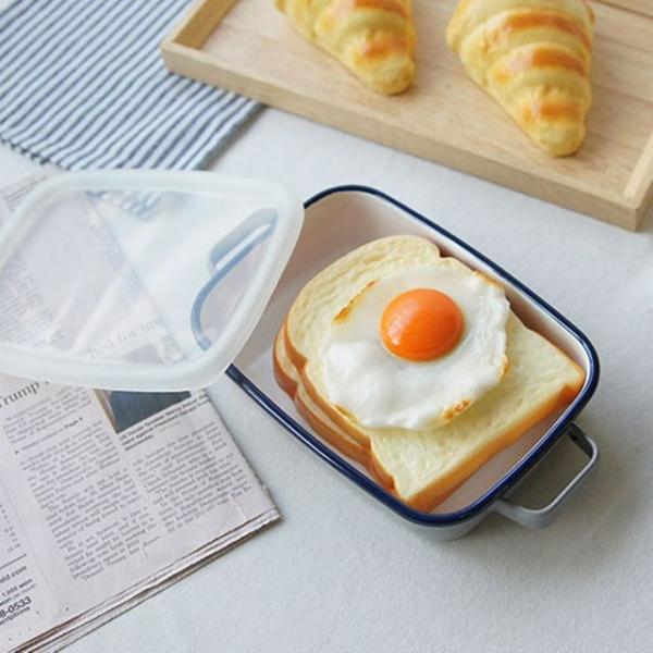 법랑 오븐트레이 S 1P 인덕션 가능 뚜껑 그릇 접시