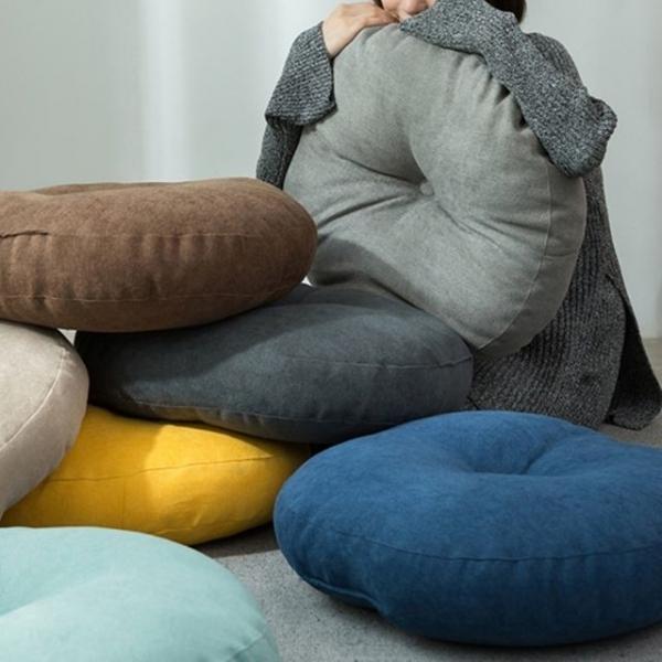 살림살림 베이직 파스텔 원형방석 M사이즈 그레이