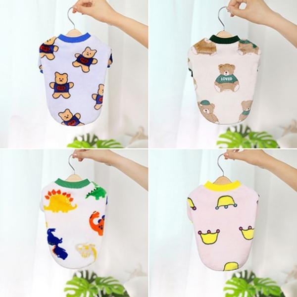 (BND-W08) 동물 후리스 맨투맨 티셔츠 강아지옷