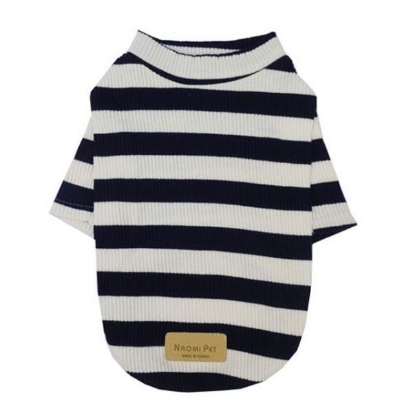 나오미뉴욕 강아지 옷 애견 옷 애견의류 골지 네이비