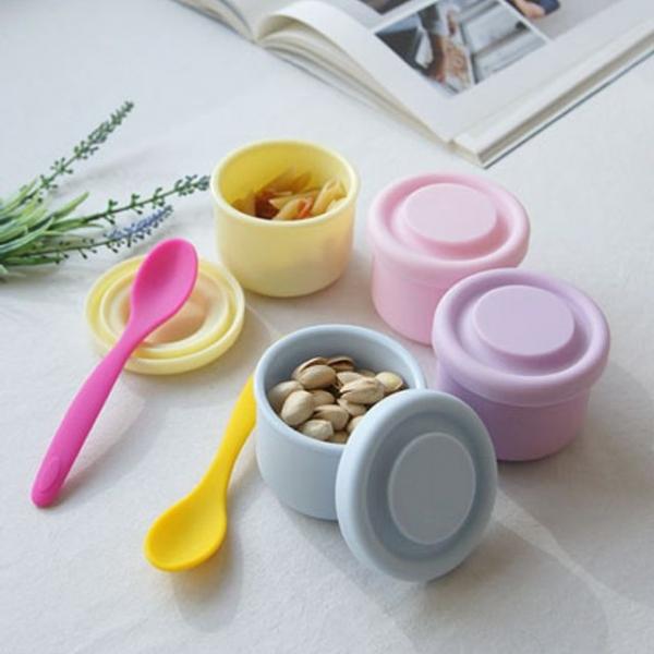 남은 음식 보관에 좋은 베베 실리콘 이유식 용기