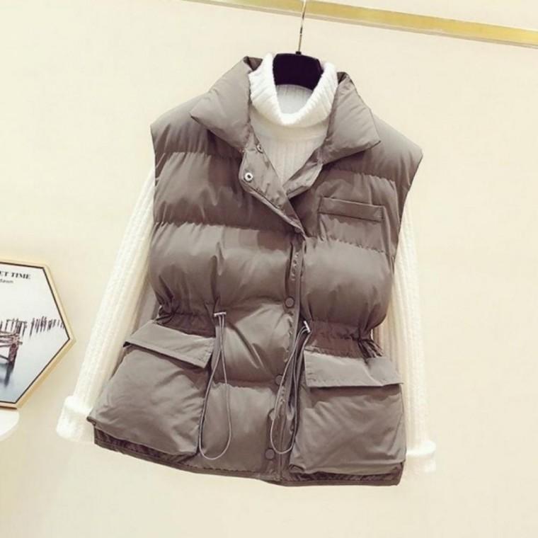 겨울 k107 가을 가을 여성 여성 패딩조끼 패딩조끼 숏패딩 조끼 로미홀리 겨울 다운 솜 숏패딩조끼