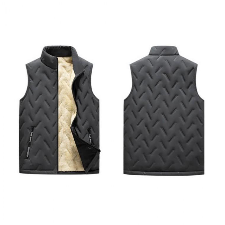 겨울조끼 / 인조양털 방한용품 (2컬러/3사이즈) 양털안감 겨울생존템 출퇴근아이템 패딩조끼