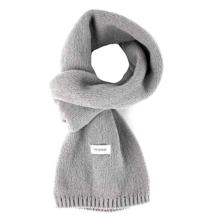 니트 목도리 숏타입 넥워머 미니 머플러 회색 겨울방한 짧은 목보온 겨울