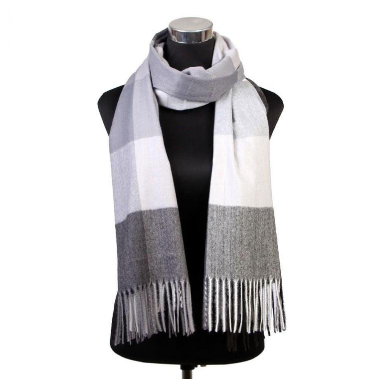 겨울 여성 데일리 체크 목도리 머플러 도브그레이 따뜻한목도리 겨울머플러 롱목도리 포인트목도리 여자목