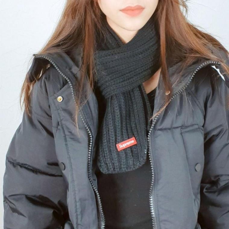심플스타일 SUPR 겨울 니트 목도리 데일리 겨울 패션용품 빅사이즈 방한 큰머리 캠핑 남여공용 스키