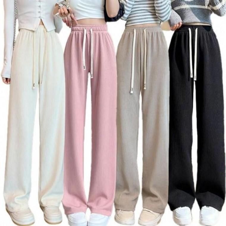 [SHG] 코듀로이 트레이닝 기모 겨울 밴딩 와이드팬츠