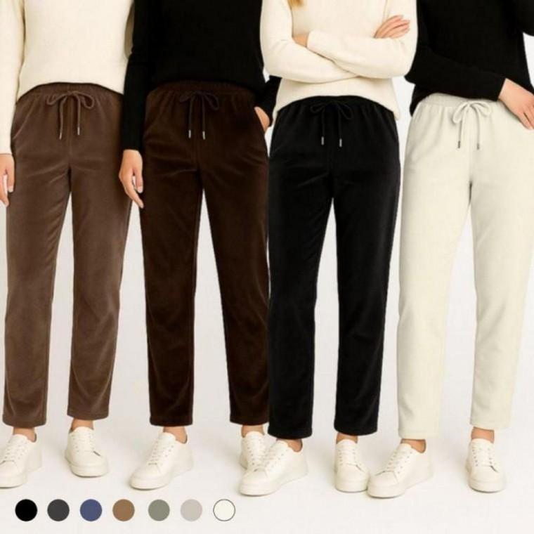 기모 안감 여성 골덴바지 겨울 일자 밴딩 팬츠 바지 운동복바지 일자 코듀로이팬츠 트레이닝복바지 겨울