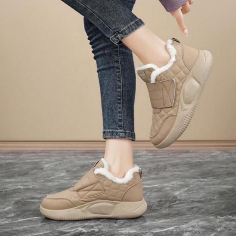 겨울신발 퍼 안감 기모 겨울 여성부츠 운동화 방한화 털 신발 방한 여성