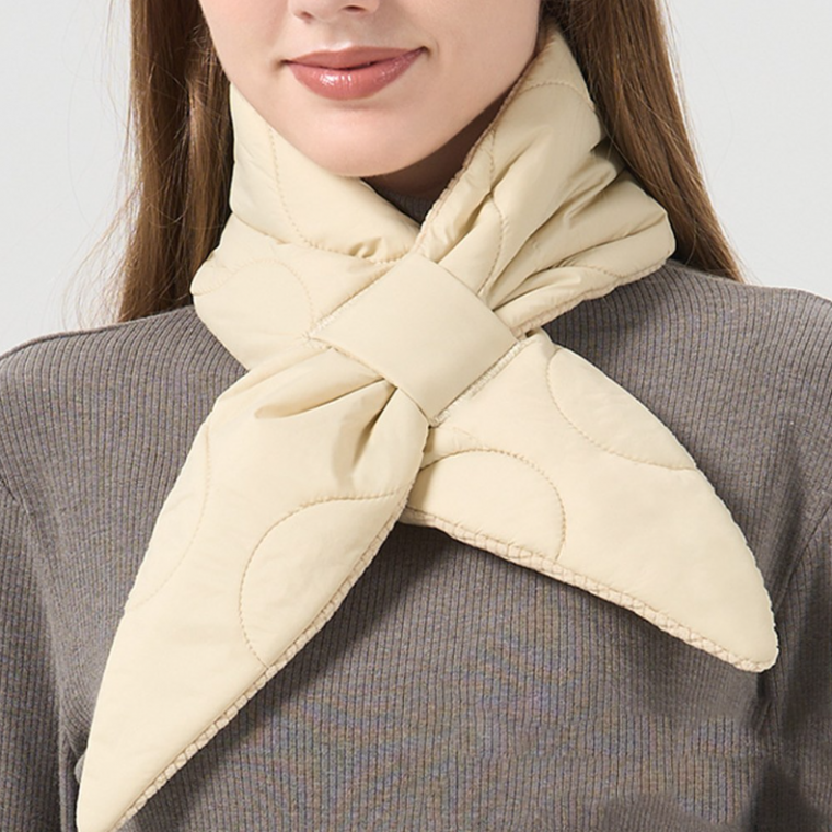 [인사이드몰]패딩목도리 패딩머플러 쁘띠 겨울목도리 숏머플러 방한 경량 리버서블 넥워머 겨울 패딩머플러