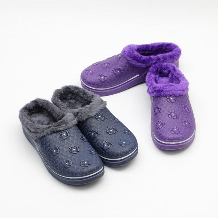 겨울슬리퍼 여성 발편한 겨울 털 슬리퍼 주방슬리퍼