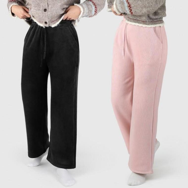 포근한 벨로아 기모팬츠 밴딩 골덴바지 루즈핏 일자바지 5color 남녀공용골덴 바지 겨울스판 홈웨어