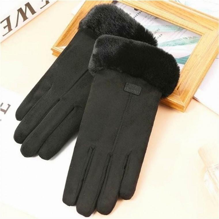 스웨이드 여자 벨벳 퍼 울장갑 핸드워머 장갑 겨울 털안감
