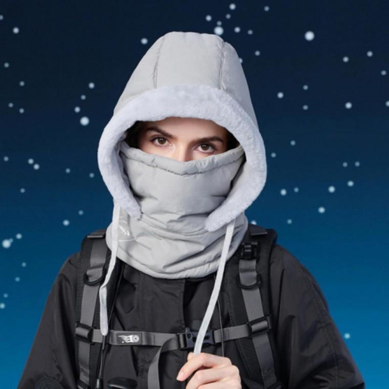 경량패딩 남녀공용 방한목토시 자전거 바라클라바 야외 후드넥워머 3컬러 겨울 등산 넥워머