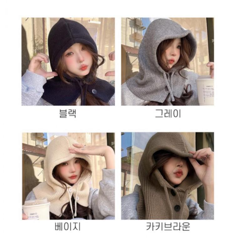 자전거 등산 후드 러블리 야외 겨울철 방한목토시 넥워머 여성 바라클라바