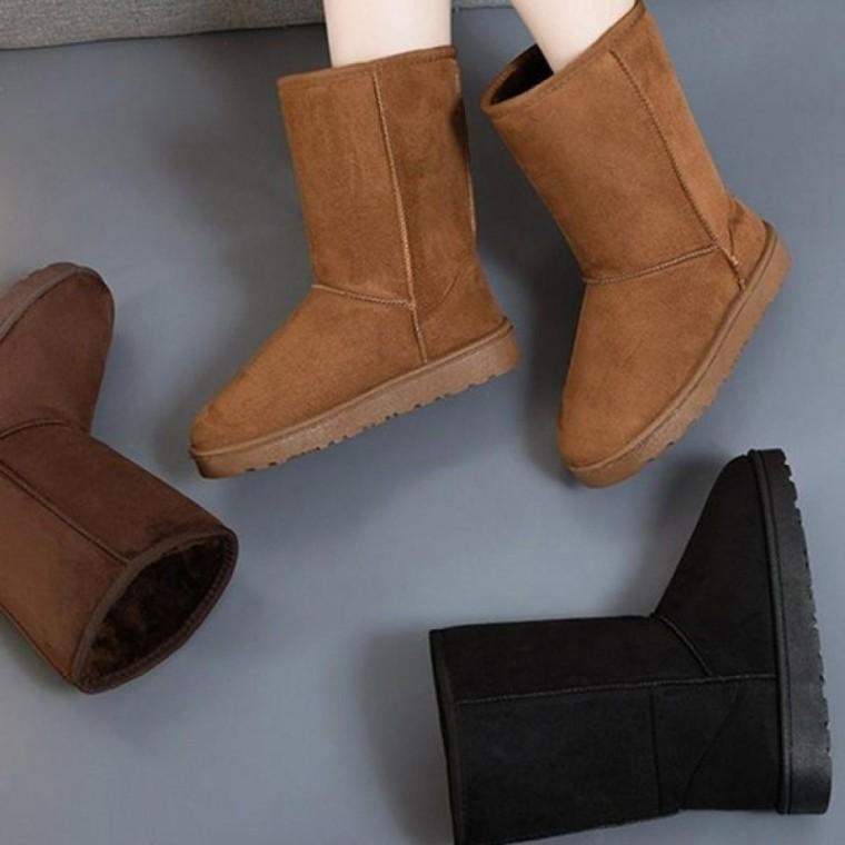 여성 겨울안감 미들 털부츠 UGM52 여성부츠 레인부츠 슬립온 부츠 퍼부츠 구두 퍼 미들 아동 털장화 털부츠