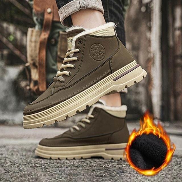 신발 기모 안감 앵클부츠 3컬러 겨울 워커 방한 남자