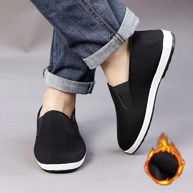 방한 기모 슬립온 겸용 단화 안감 겨울 남자 실내외