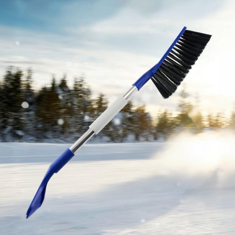 HS 2in1 H 제설브러쉬 성에제거기 스크래퍼 겨울 눈제거 빗자루