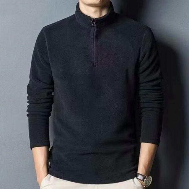 후리스 긴팔 이너티 남자 데일리 티셔츠 반집업 겨울