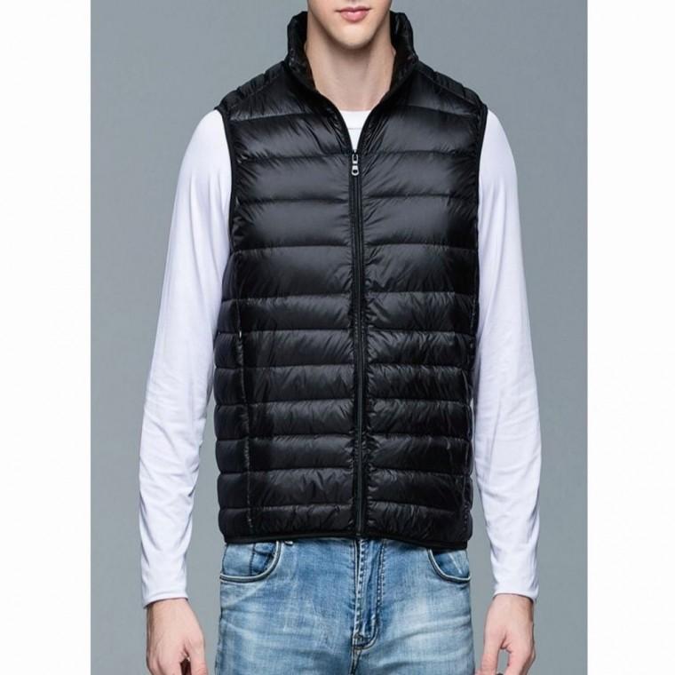경량 겨울 2컬러 패딩조끼 남자 이너 데일리 레이어드
