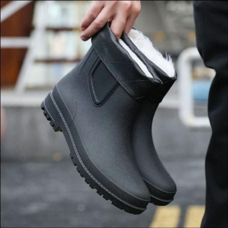 기모장화 겨울 작업화 퍼안감 방한 레인부츠 3컬러 남자