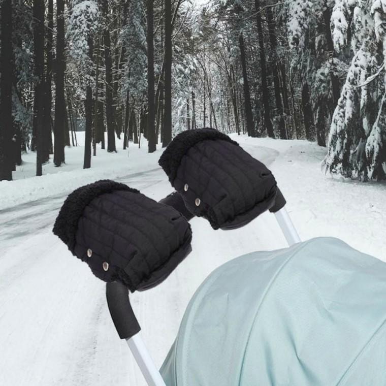 유모차 산책 핸드머프 기모 장갑 탈부착 안감 겨울