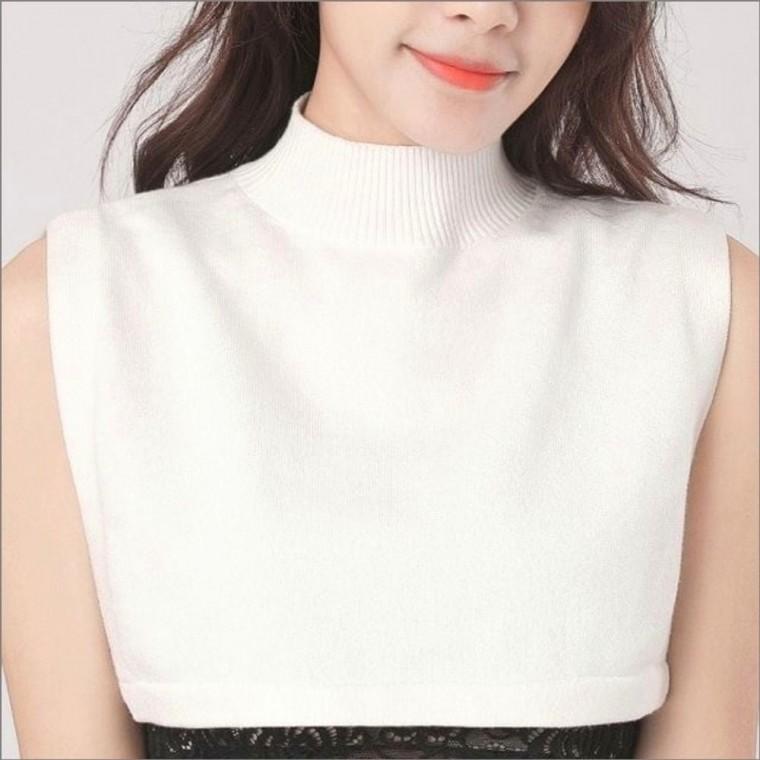 목폴라 이너 레이어드 니트 공갈 겨울 2컬러 목티 여자