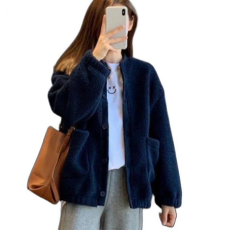 여성 여자 겨울 데일리 양털 뽀글이 후리스 점퍼 자켓