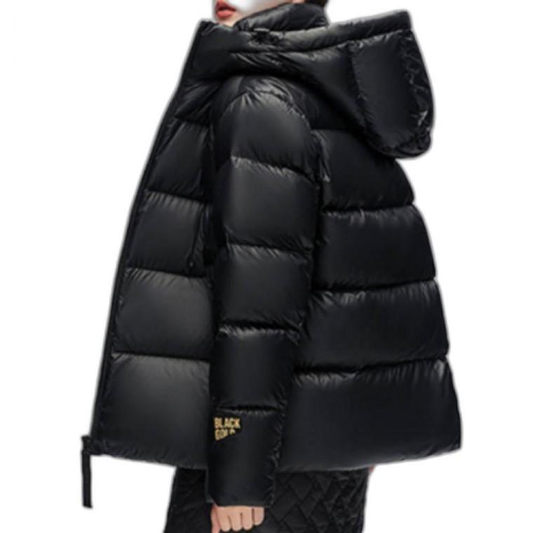 여자 여성 겨울 BLACK GOLD 패션 숏 후드 패딩 점퍼 자켓 아우터