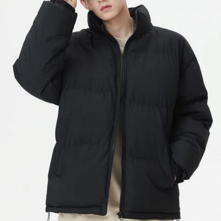 남자 남성 겨울 하이넥 스트링 숏 패딩 점퍼 자켓 아우터 2color