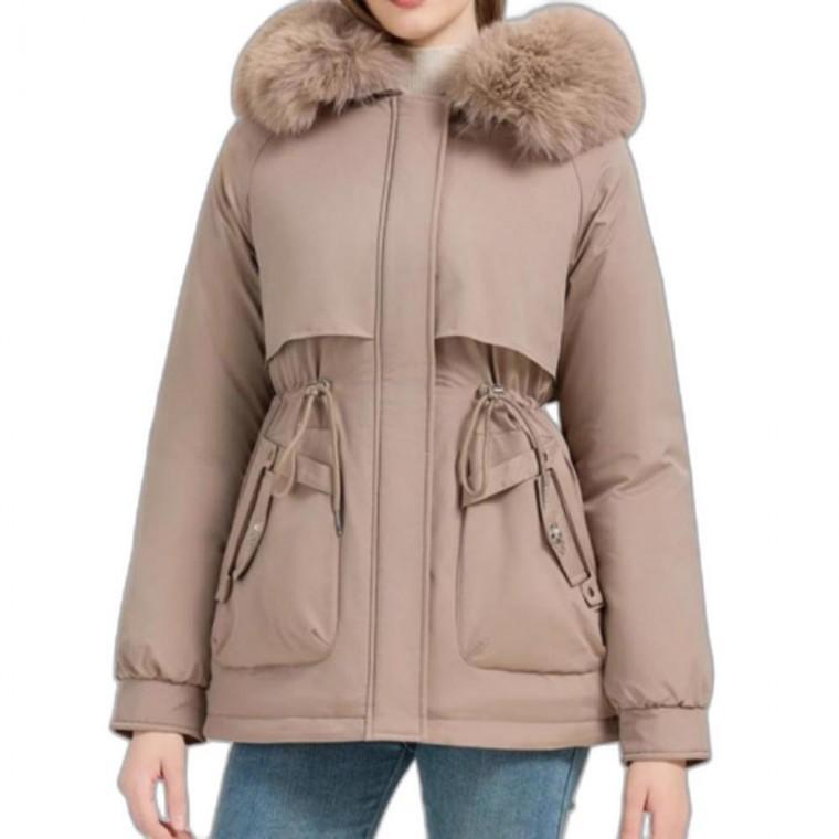 여성 여자 안감 퍼카라 겨울 후드 점퍼 파카 아우터 5color