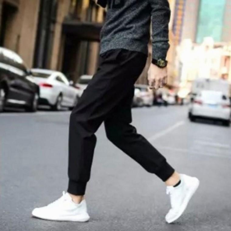 바지 밑단 조거팬츠 트레이닝 겨울 남자 시보리 기모