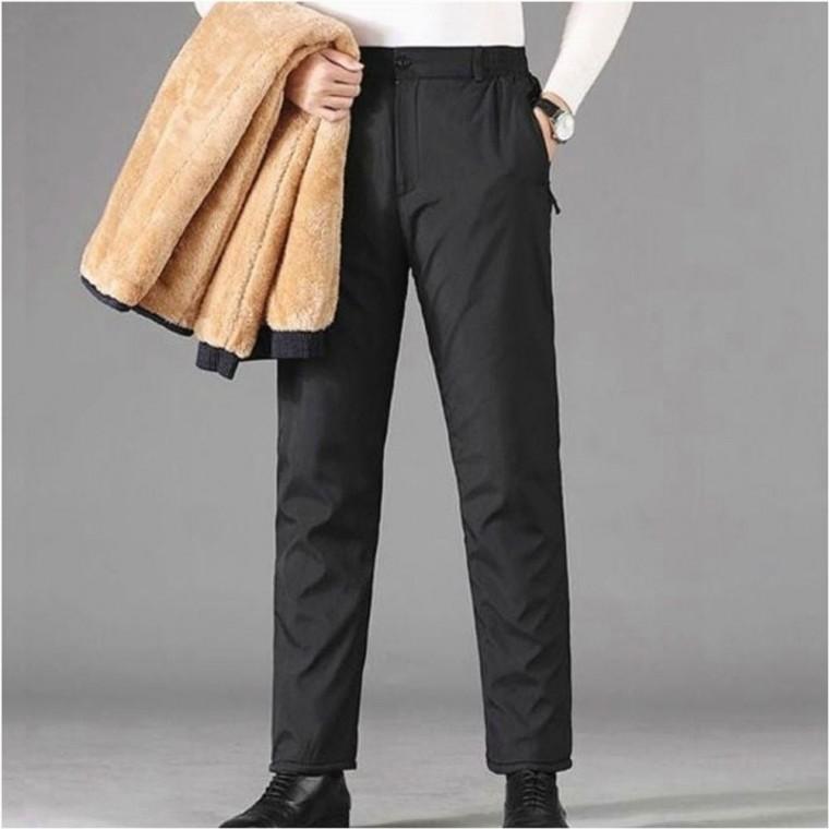 혹한기 따뜻한 정장 기모 겨울 안감 융털 남자 바지