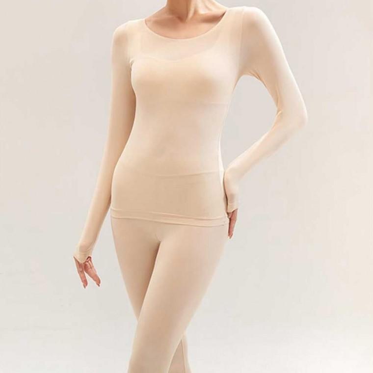 내복 상하의 세트 스킨 슬림핏 이너웨어 겨울 용 여성