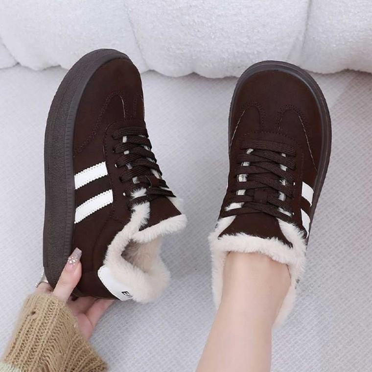 안감 방한 운동화 여자 겨울 슈즈 따뜻한 스니커즈 털