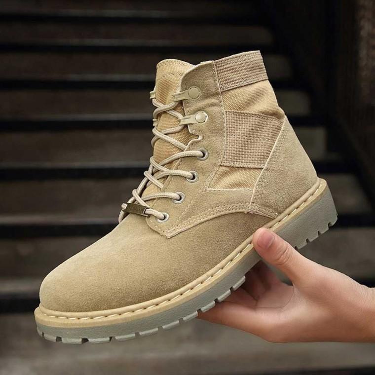 털 안감 겨울 방한 용 워커 하이탑 남자 보세 신발