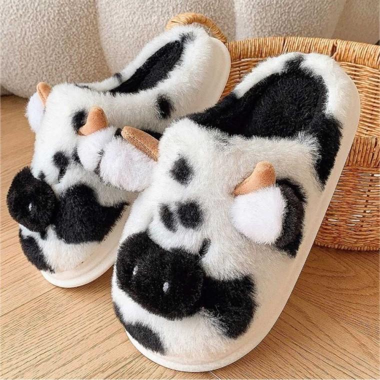 실내화 방한 남녀 공용 홈 슬리퍼 따뜻한 겨울 털