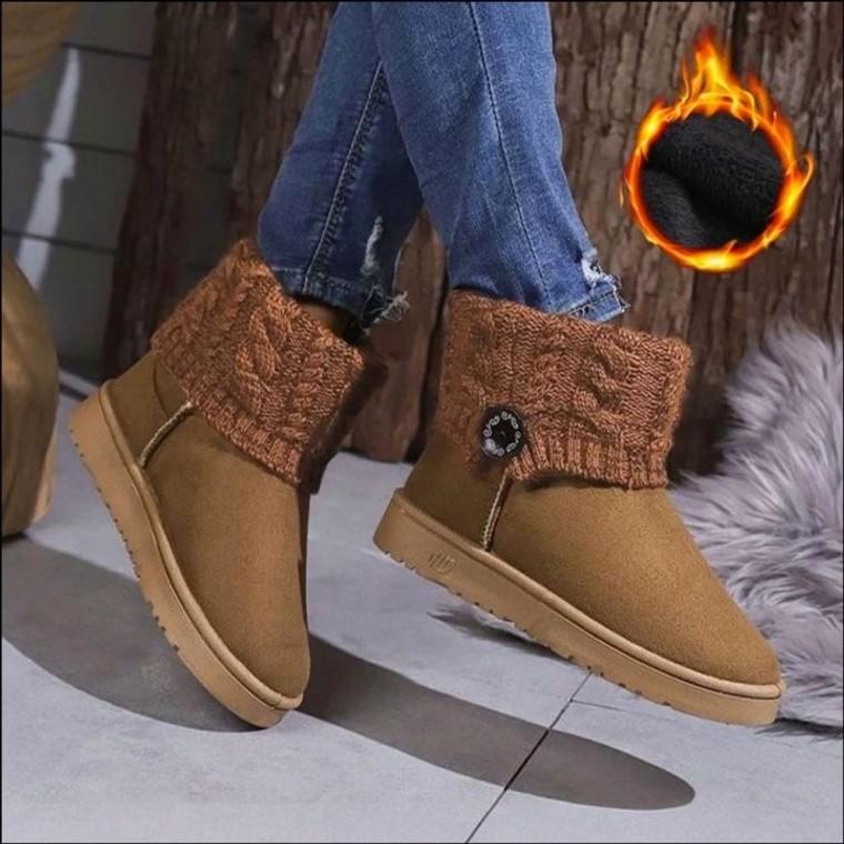 앵클부츠 니트 겨울 여자 부츠 워머 5컬러 스웨이드 안감 퍼