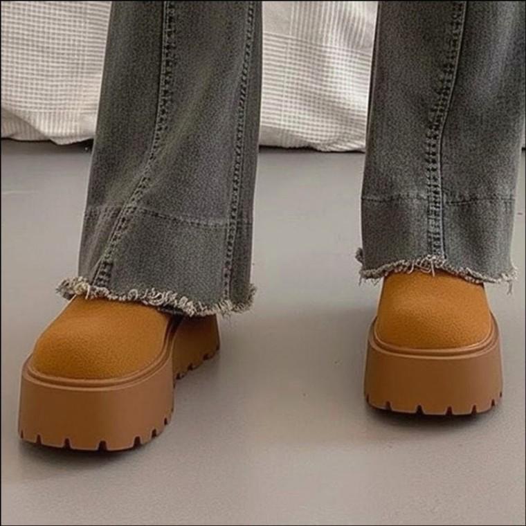 슬리퍼 통급 2컬러 여자 뮬 방한 스웨이드 기모 플랫폼 겨울