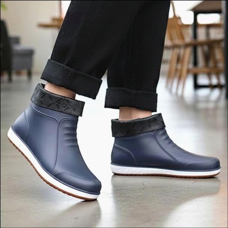 남자 레인부츠 3컬러 방한 장화 기모 단목장화 겨울 방수