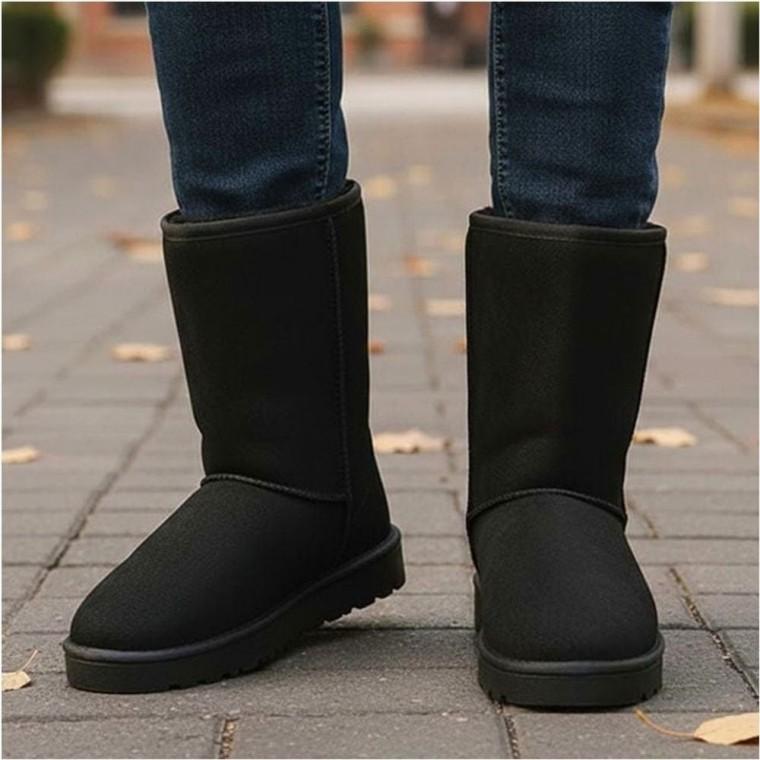 스웨이드 남자 기모안감 4컬러 겨울신발 털신발 미들부츠