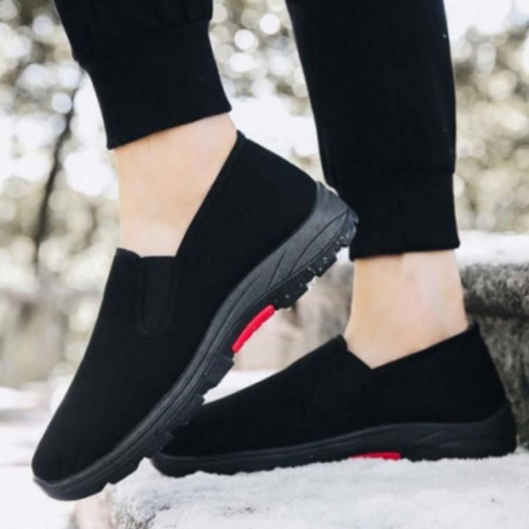 남성 겨울 방한화 화 양털 털 안감 슬립온 신발 슈즈 낚시 슬립온 털신 신발 화 패딩 단화 털부츠