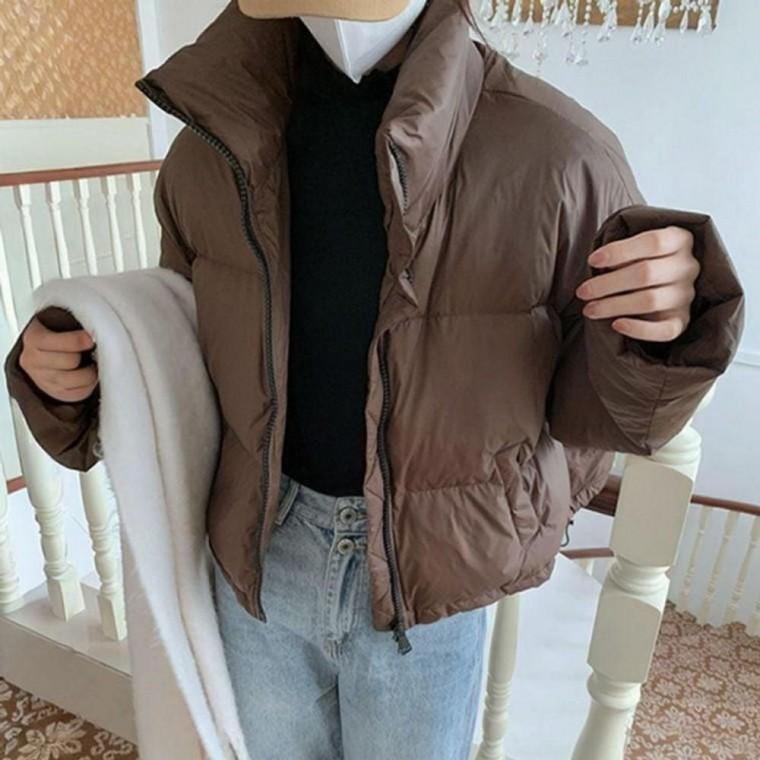 여유핏 볼륨감 숏 여자 컬러 크롭 패딩점퍼 겨울패딩 데일리패딩 여자패딩 패션패딩 여성패딩