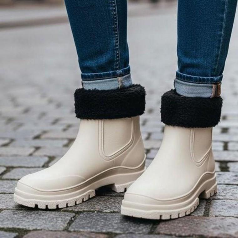 여성 3컬러 데일리 아웃도어 기모 레인부츠 TAIN31 기모레인부츠 숏레인부츠 겨울레인부츠 여성레인부츠