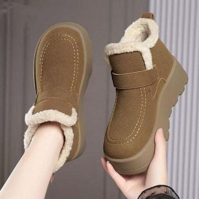 퍼안감 스트랩 방한 부츠 DS 0345 여성방한화 스타일부츠 겨울퍼부츠 논슬립솔 방한털부츠 폭신퍼안감