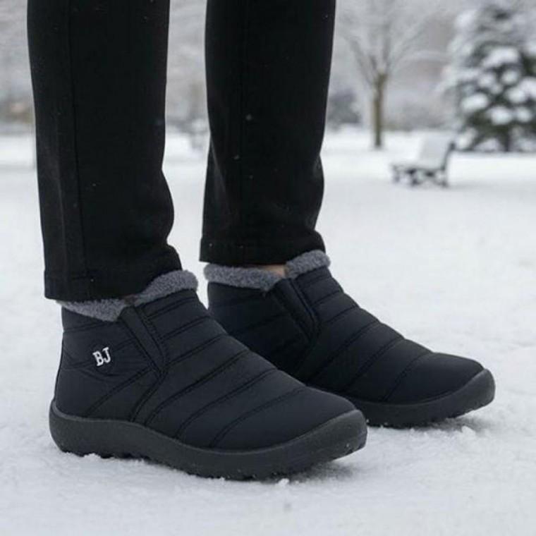 남성 2컬러 미니멀 기모 데일리 부츠 Z 패딩부츠 부츠 패딩 기모 패션 남성 겨울