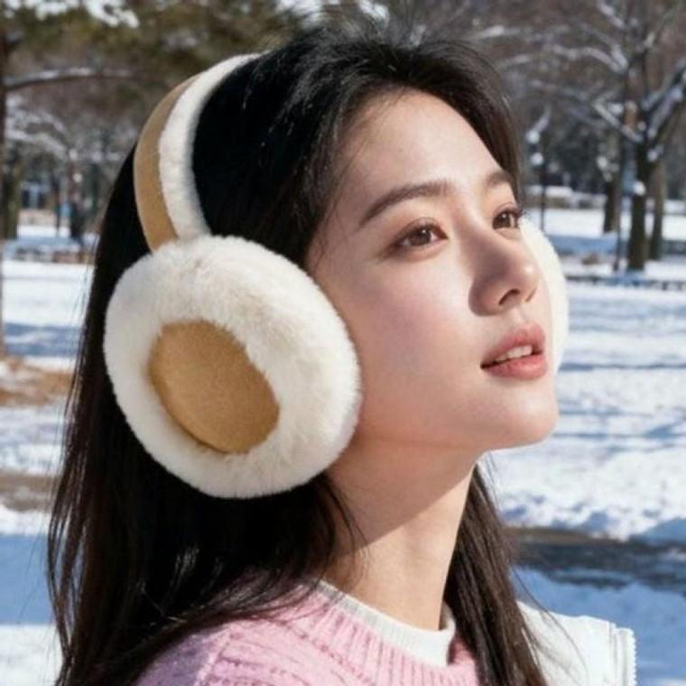 벨벳 베이직 방한귀마개 접이식 겨울 귀도리 여성 남성 커플 FE50 털귀 마개 남자귀 러닝 도리 덮개