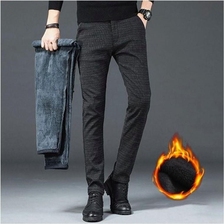 방한 바지 캐주얼팬츠 3컬러 겨울 기모슬랙스 남자 따뜻한