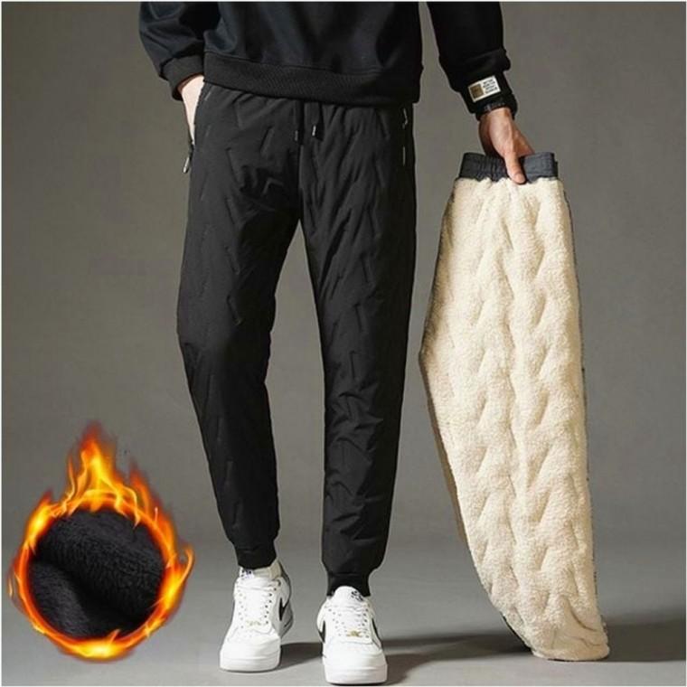 2컬러 겨울 기모 패딩바지 혹한기 남자 조거팬츠 융털안감